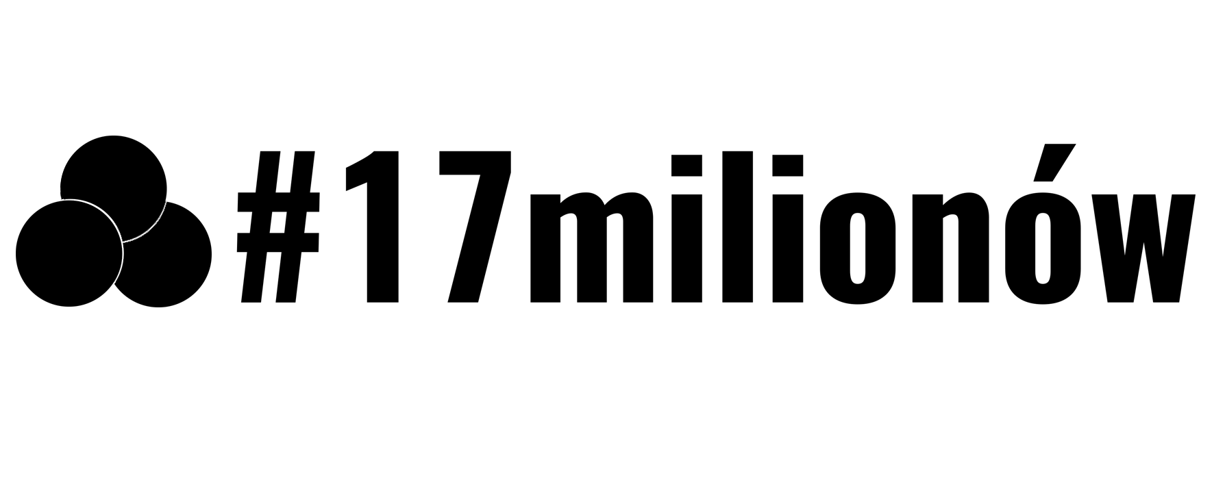 Logo 17 milionów czarne